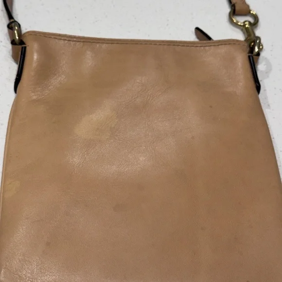 Coach Tan Leather North South Zip Crossbody - Picture 7 of 13
